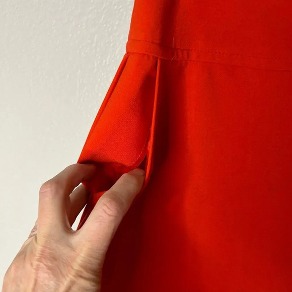 Trina Turk lined pencil skirt orange/red size 6 - Picture 4 of 9